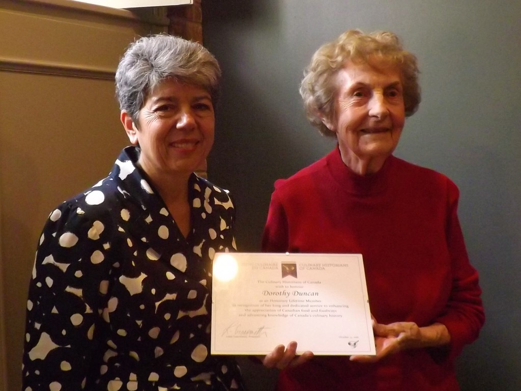 CHC President Luisa Giacometti with Honorary Lifetime Member Dorothy Duncan
